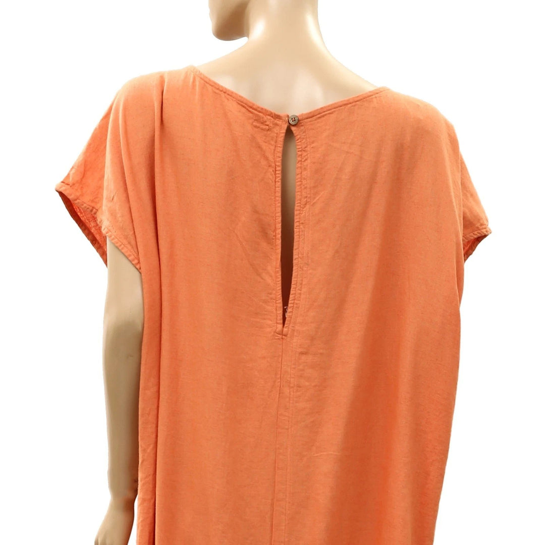 Free People Free-Est Sandshell Linen Tierney Maxi Dress