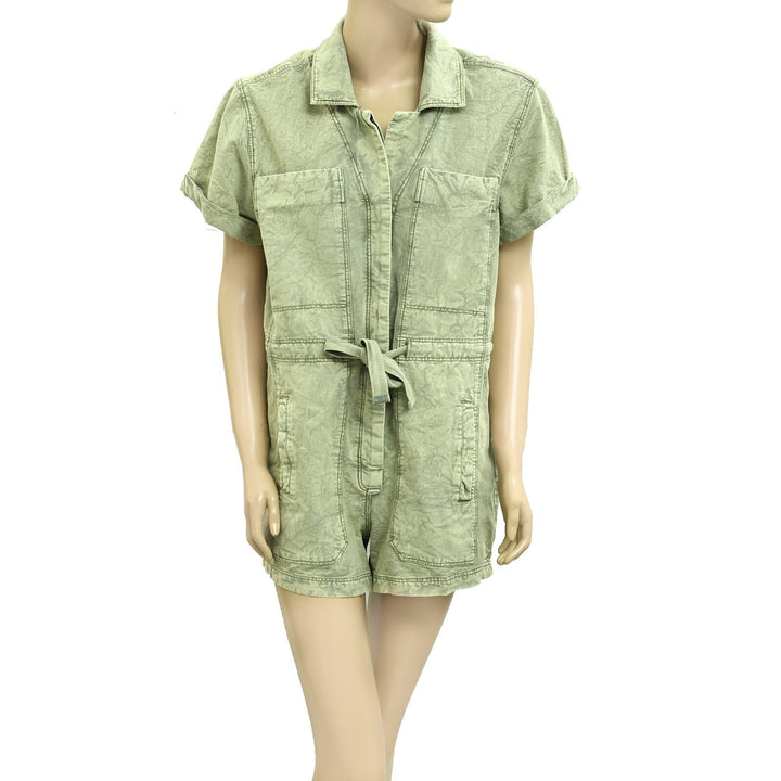 Free People Rhodes Chino Coverall Romper
