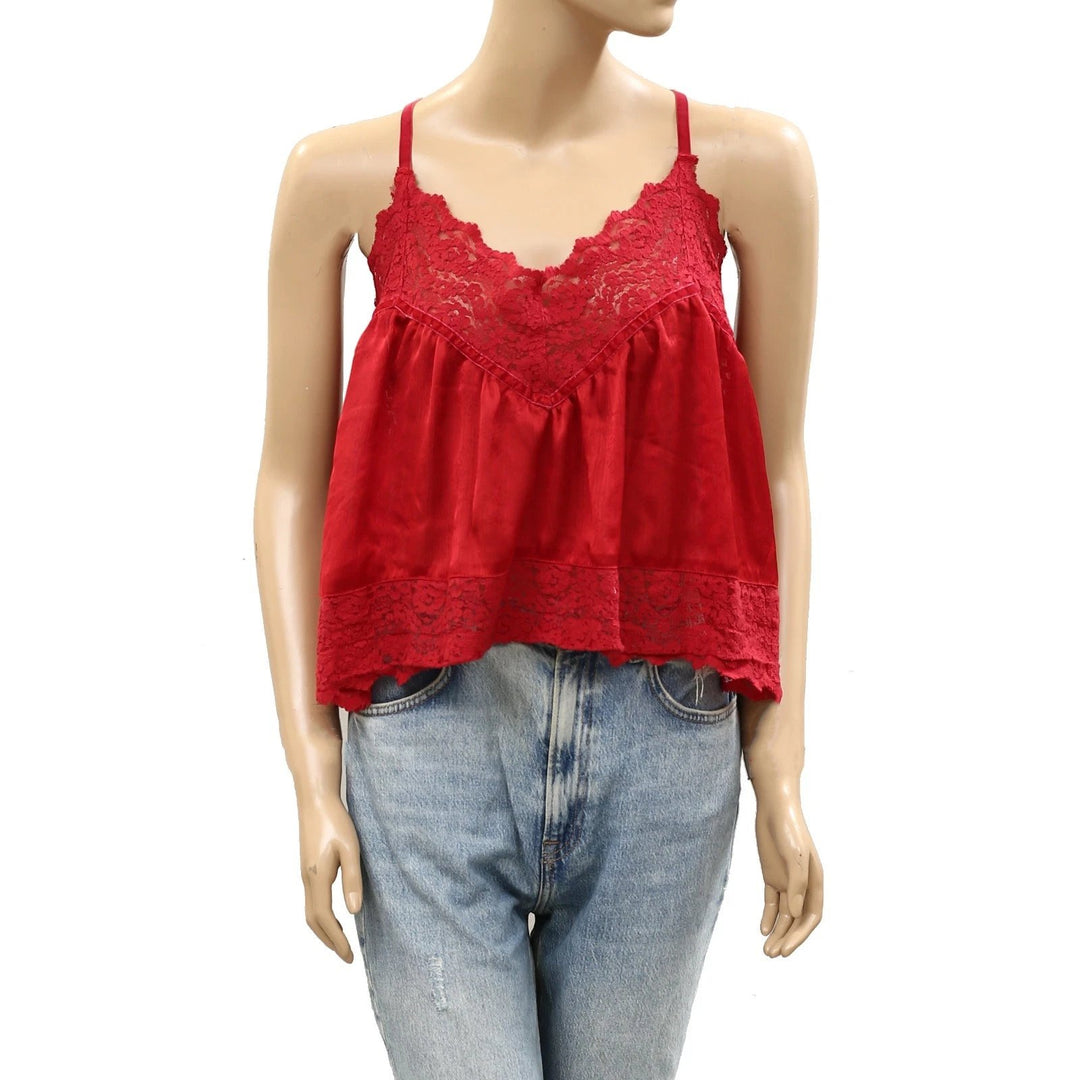 Intimately Free People Fiona Satin Cami Tank Top