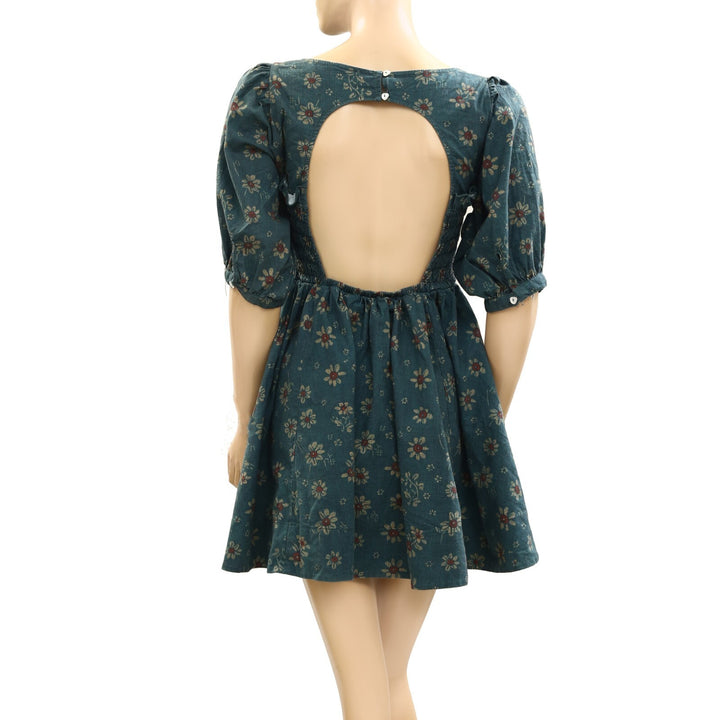 Free People Floral Printed Tunic Mini Dress