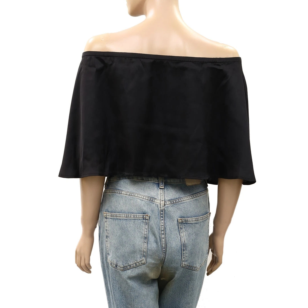 Free People Off The Shoulder Cape Layered Cropped Top