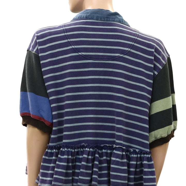 Free People Harbor Stripe Blouse Top