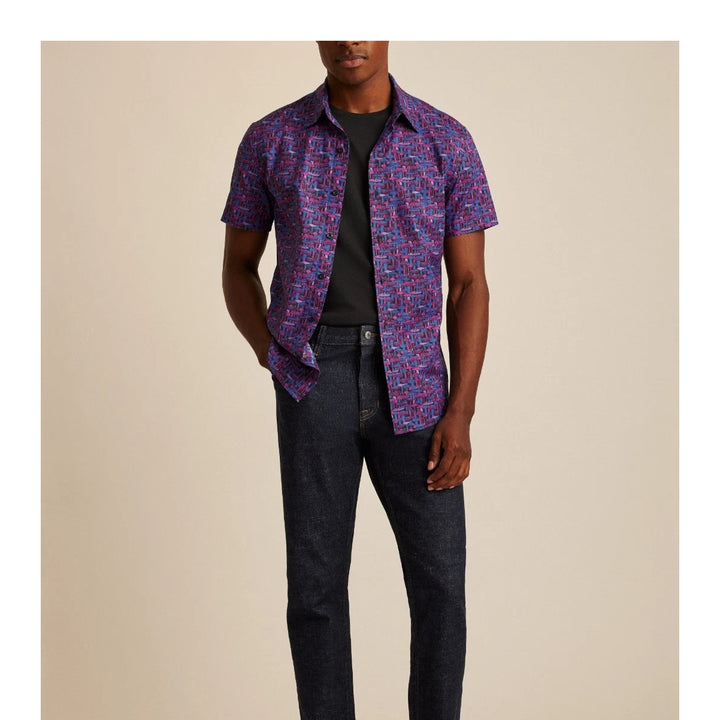 Bonobos Riviera Short Sleeve Printed Men's Shirt