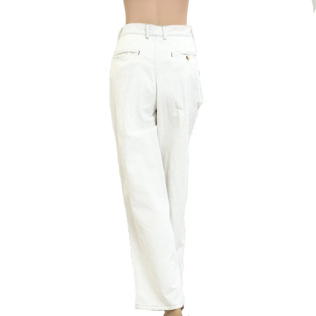 Free People We The Free Good Luck Mid-Rise Cord Barrel Jeans Pants