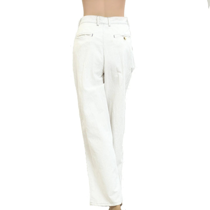 Free People We The Free Good Luck Mid-Rise Cord Barrel Jeans Pants