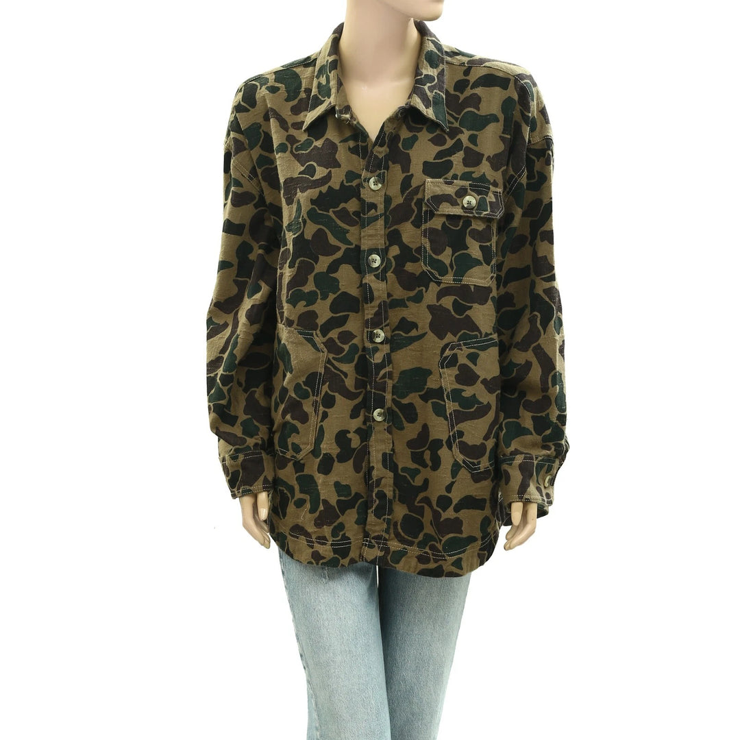 BDG Urban Outfitters Dani Oversized Flannel Shirt Tunic Top