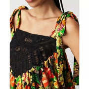 Free People Bali Moroccan Floral Printed Tunic Top