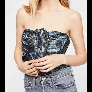 Free People FP One Sunwashed Blouse Tube Top