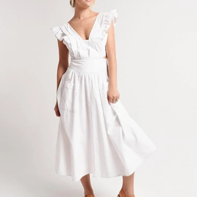 Rebecca Taylor La Vie Poplin Apron Dress