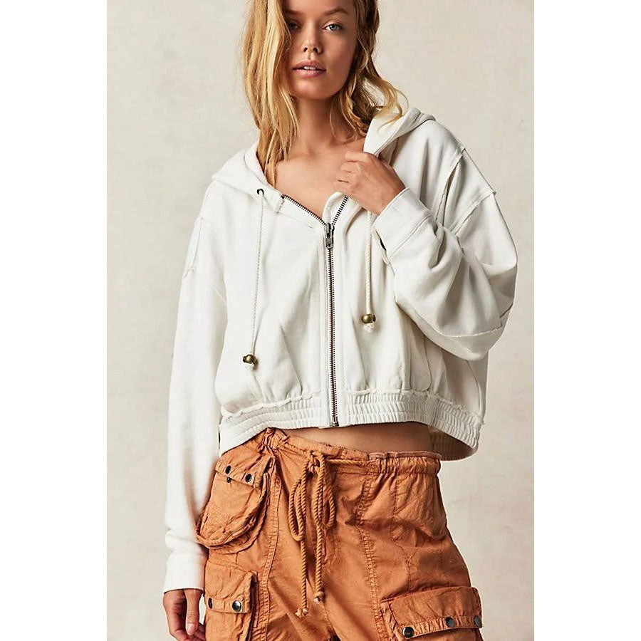 Sweatshirt free people hotsell jacket