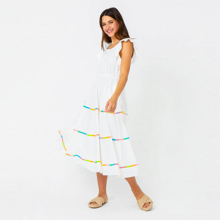 Kerri Rosenthal Tailor Embroidered Midi Dress
