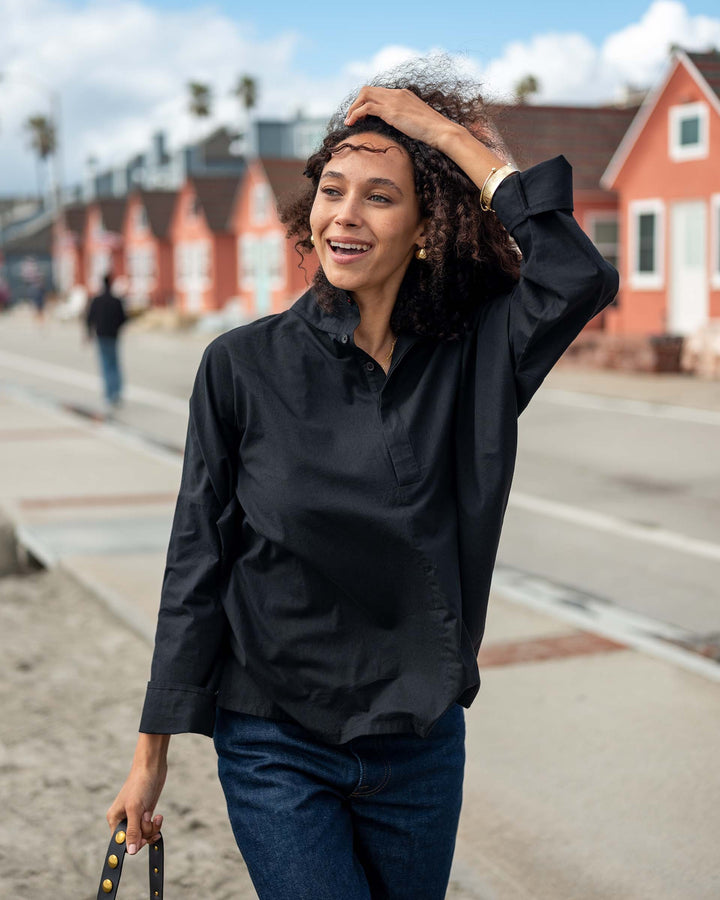 Voyageur By Mersea Emerson Pop Up Collar Top