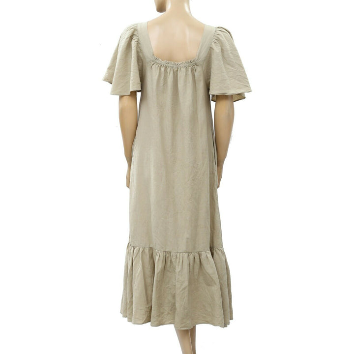 Free People Sweet Sunday Solid Midi Dress