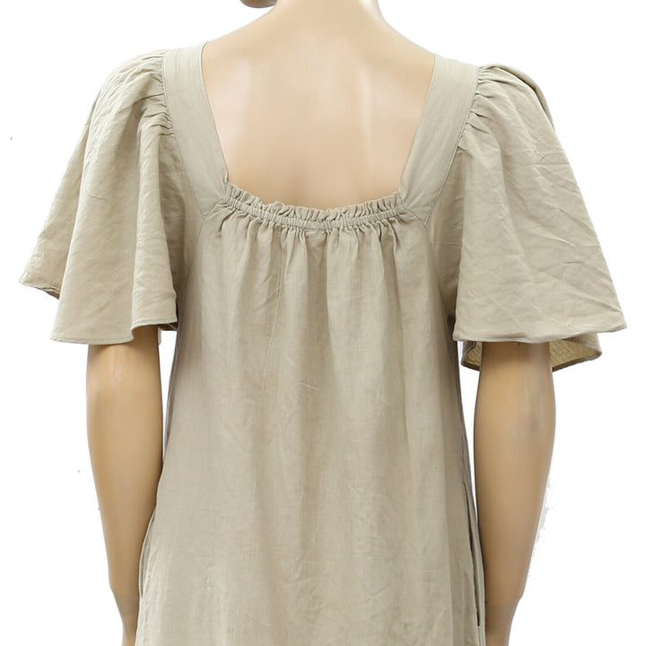 Free People Sweet Sunday Solid Midi Dress