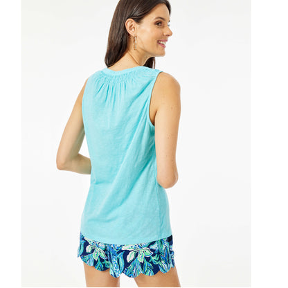 Lilly Pulitzer Solid Essie Tank Blouse Top