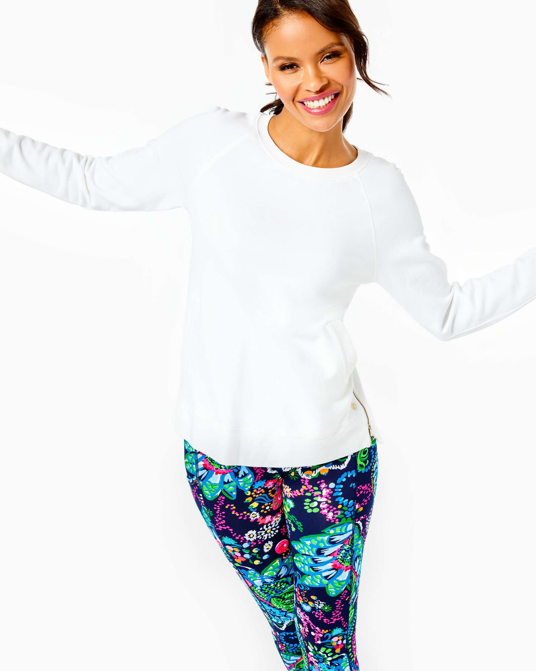 Lilly Pulitzer Luxletic Beach Comber Pullover Tunic Top