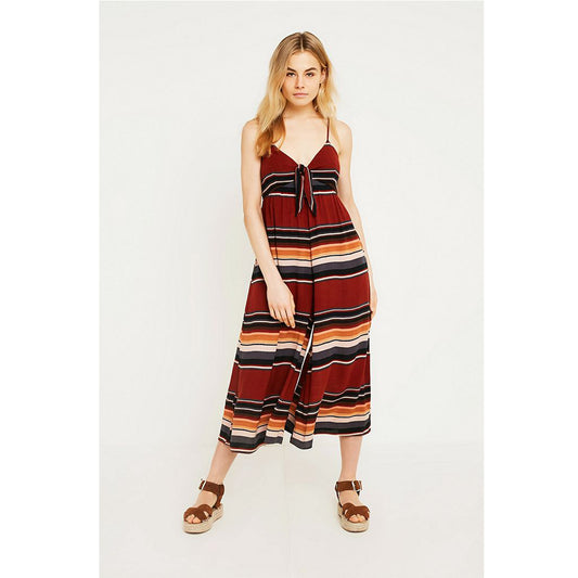 Urban Outfitters Bunny Striped Printed Jumpsuit Dress