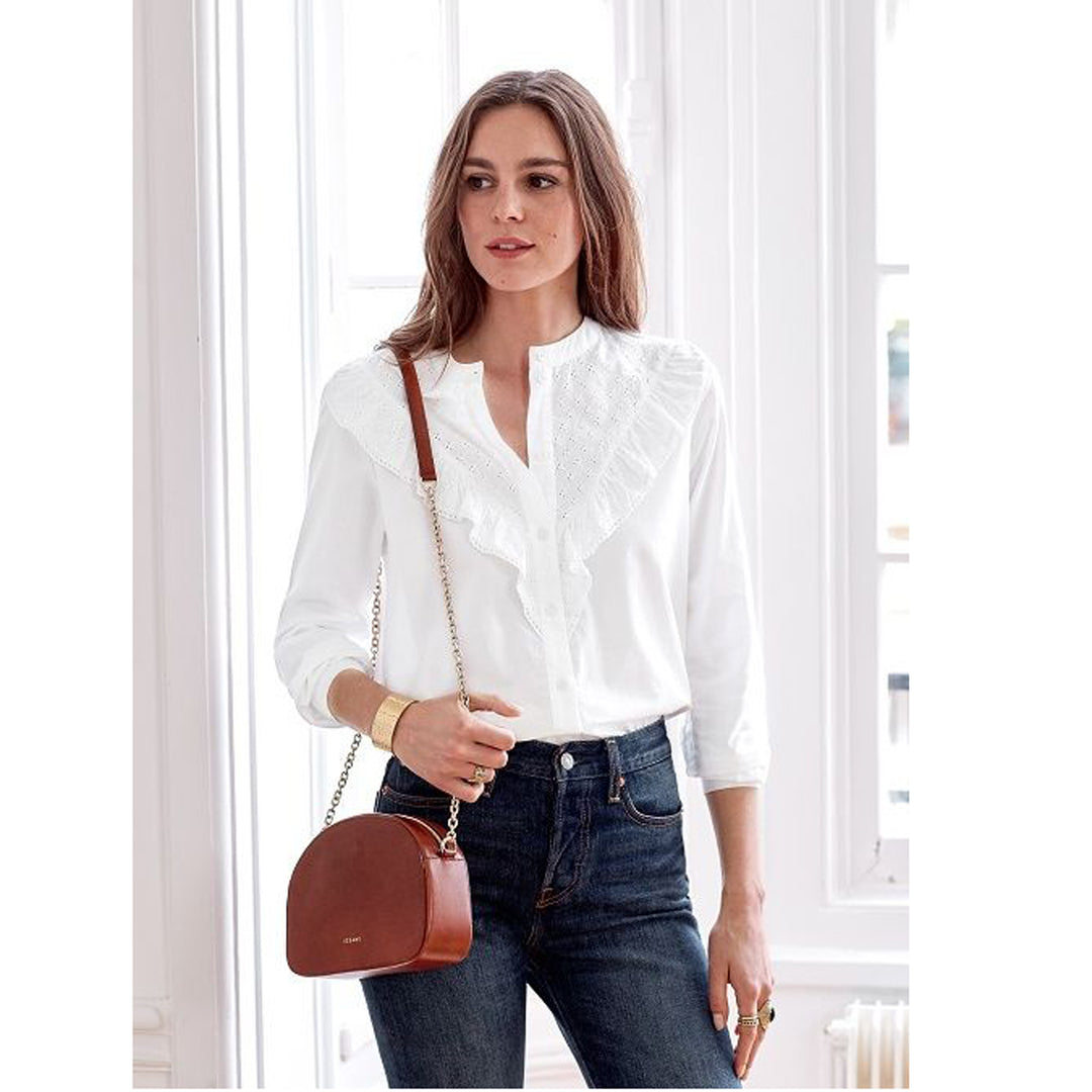 SEZANE CLEO EYELET discount BLOUSE