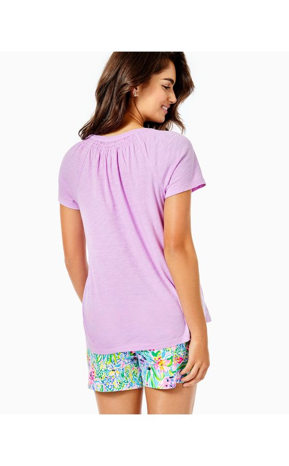 Lilly Pulitzer Short Sleeve Essie Blouse Top