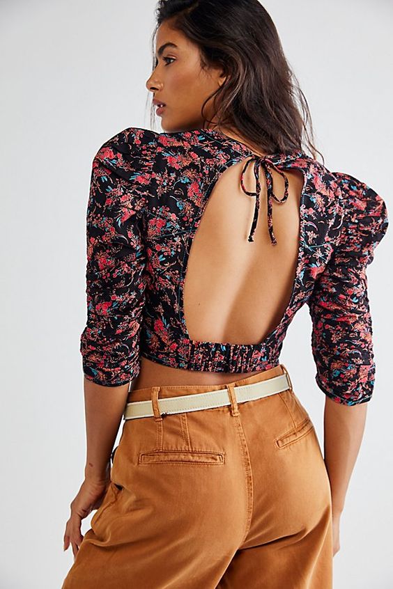 Free People Monica Cropped Top