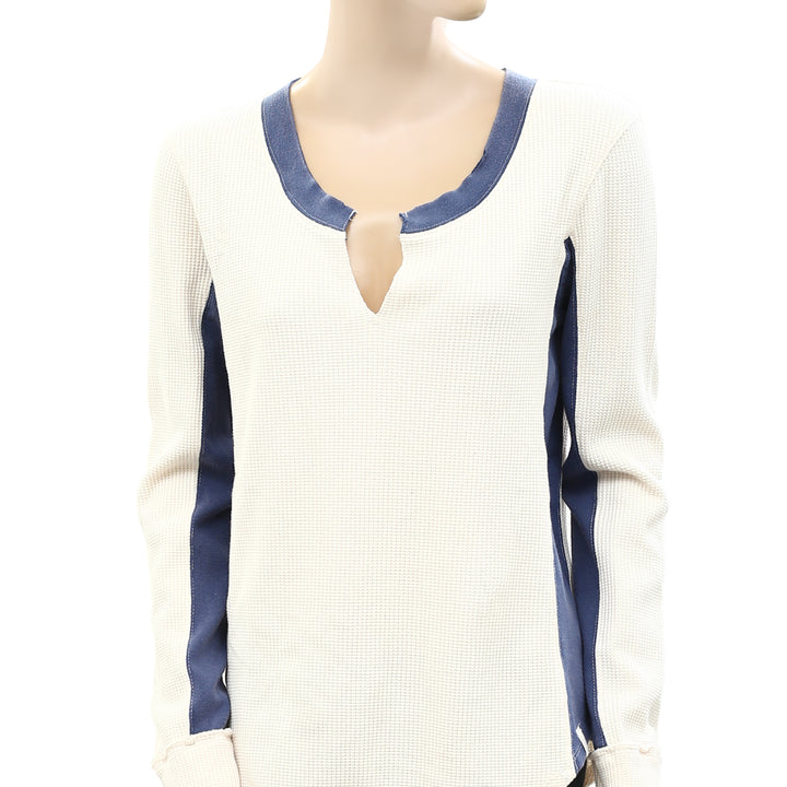 Free People We The Free To The Wild Thermal Blouse Top