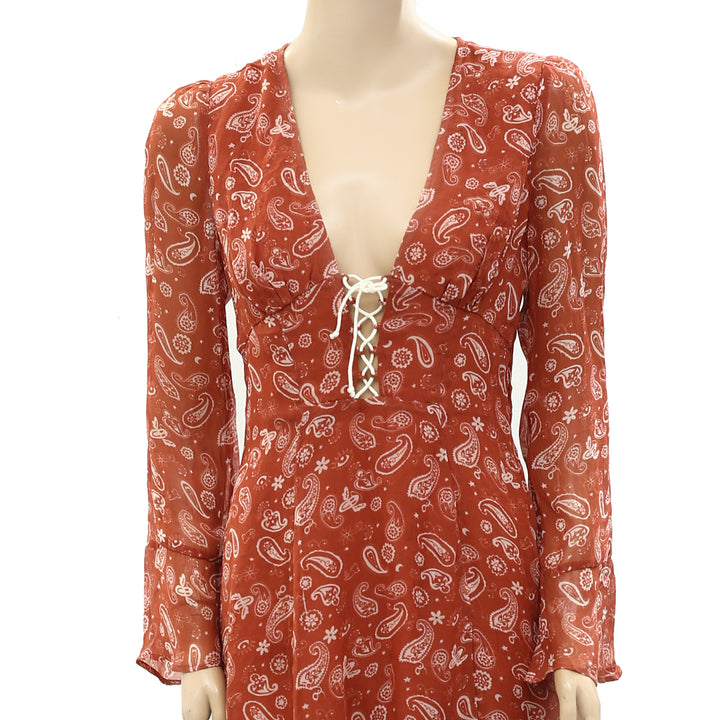 Urban Outfitters UO Paisley Printed Mini Dress