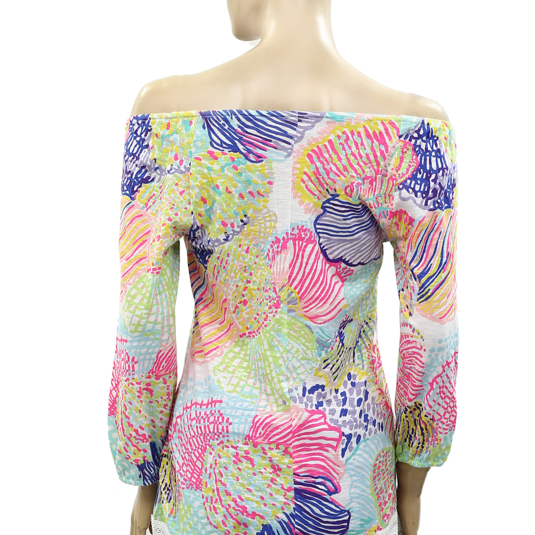 Lilly Pulitzer Alia Fringe Tunic Top