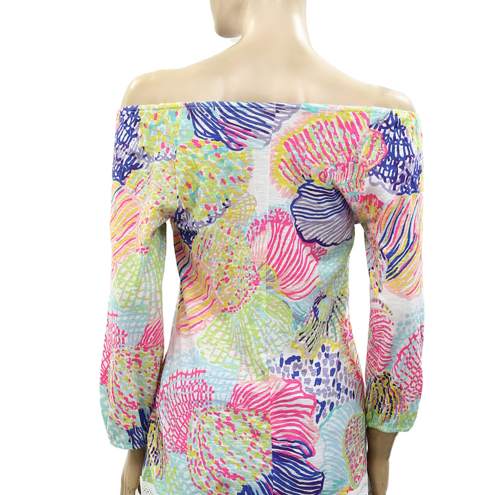 Lilly Pulitzer Alia Fringe Tunic Top