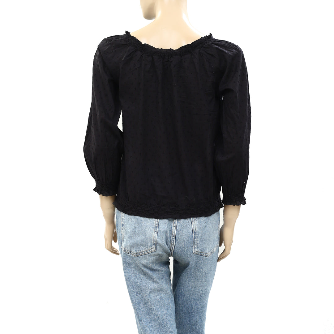 Odd Molly Anthropologie Slomo Tornado Ruffle Blouse Top