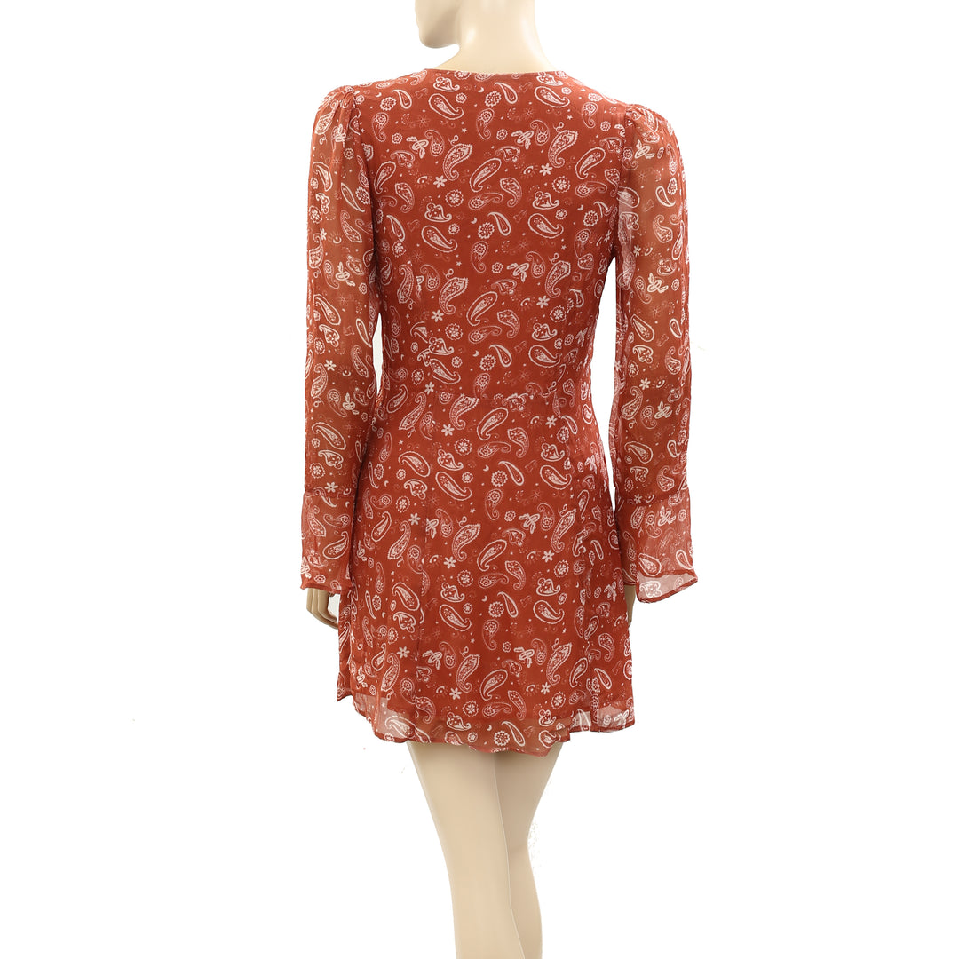 Urban Outfitters UO Paisley Printed Mini Dress