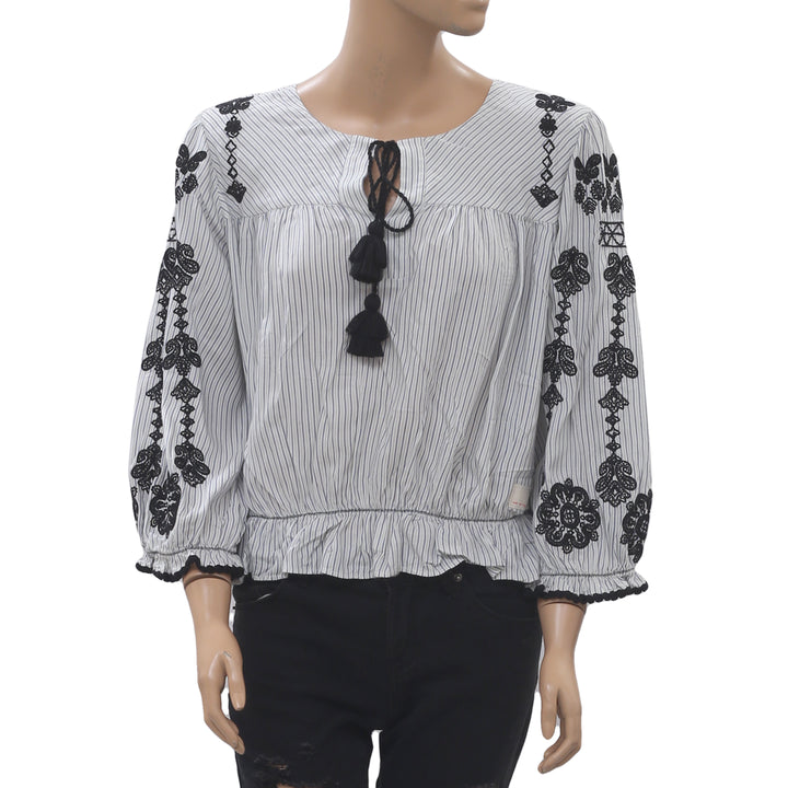 Odd Molly Anthropologie Sparkling Blouse Top