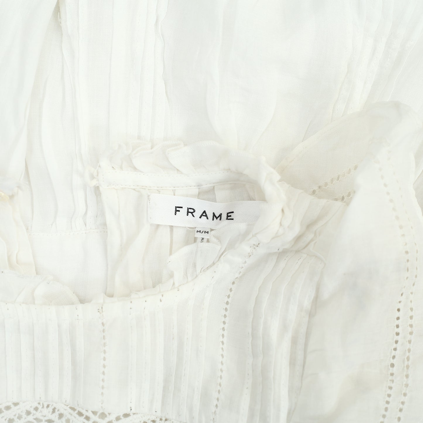Frame Lace Inset Mini Dress