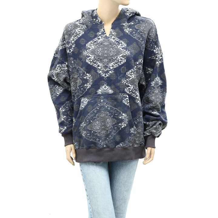 Free People We The Free It's A Vibe Print Hoodie Top