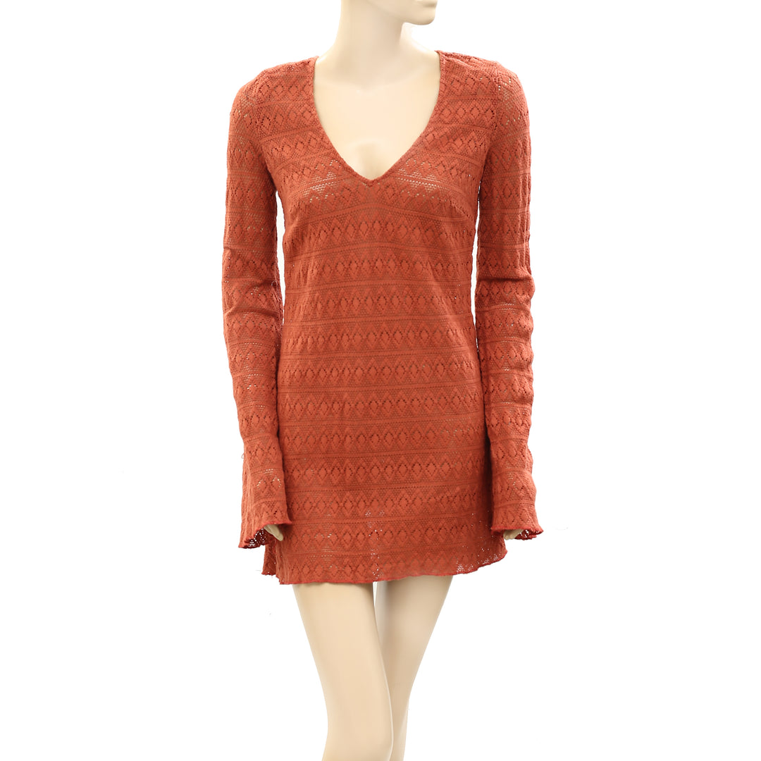 Free People Endless Summer Sea Through Mini Dress