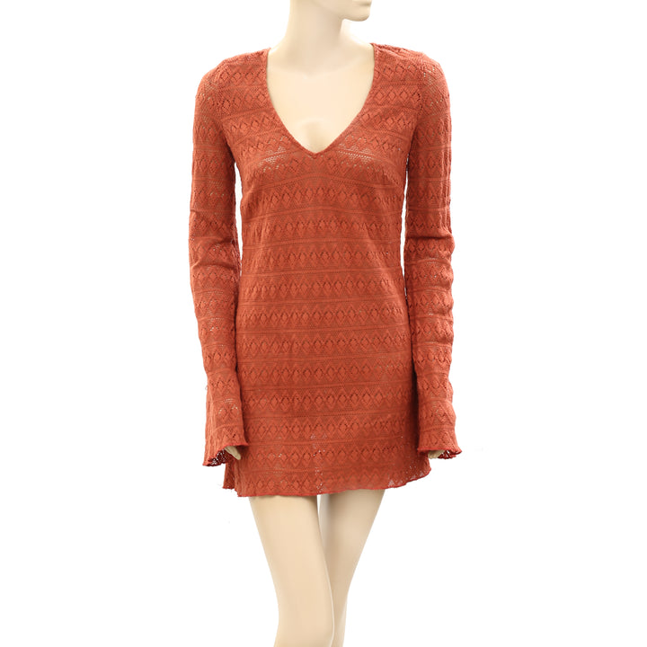 Free People Endless Summer Sea Through Mini Dress