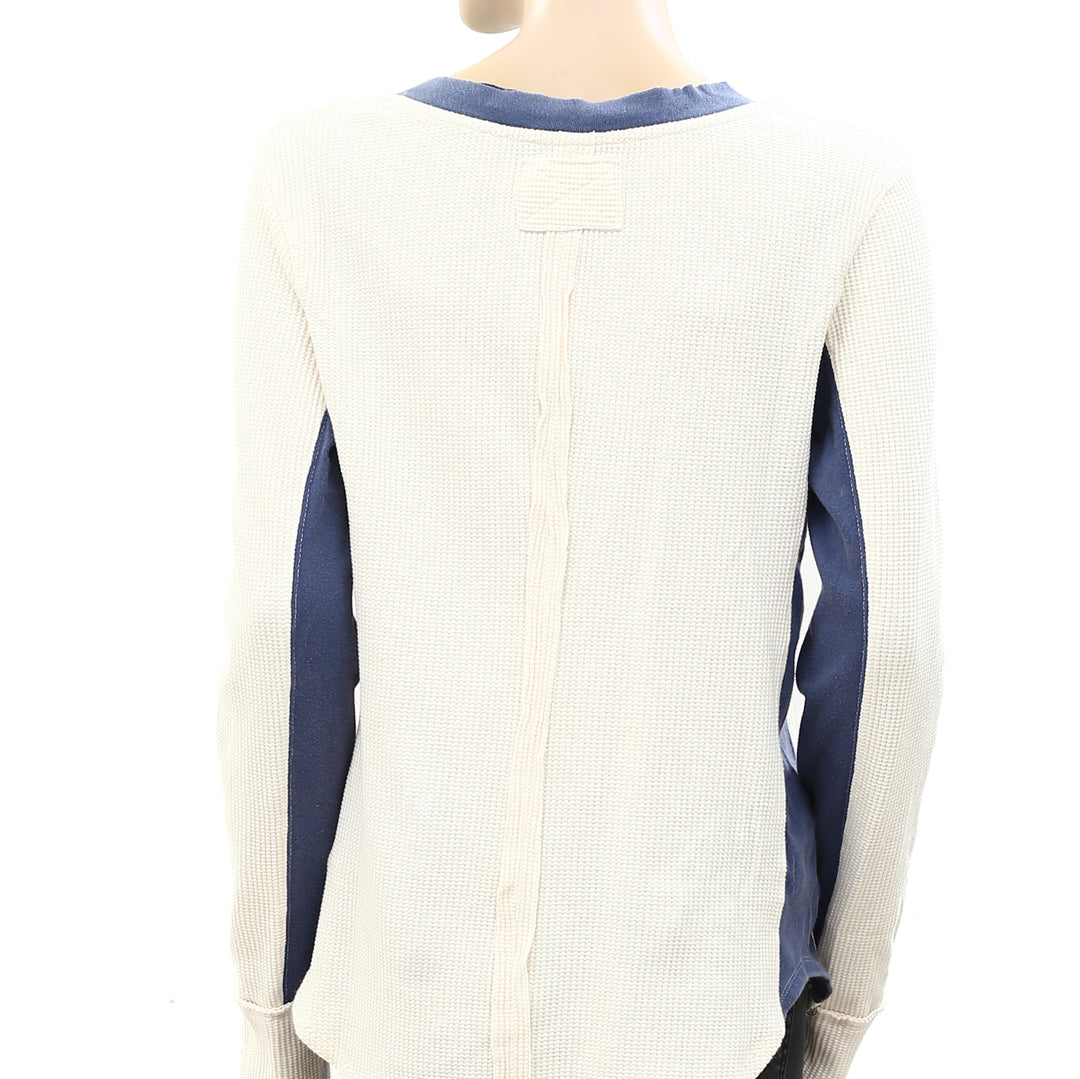 Free People We The Free To The Wild Thermal Blouse Top