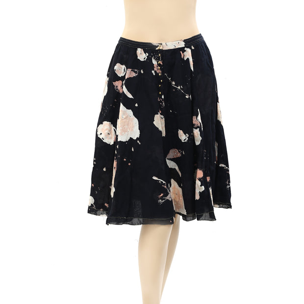 Cherir La Femme Franche Lippee Printed Skirt XS