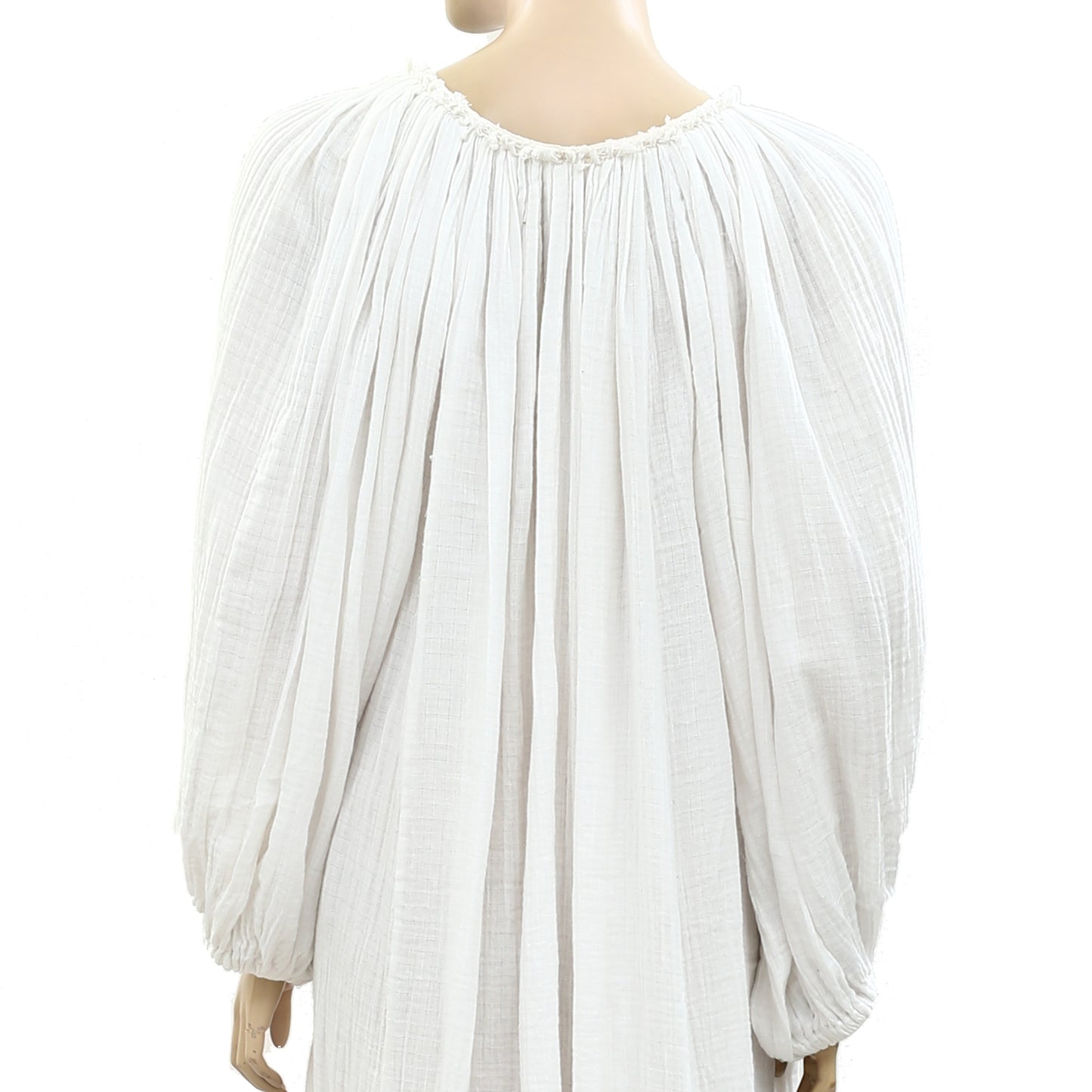 Isabel Etoile Marant White Gauze Midi Dress