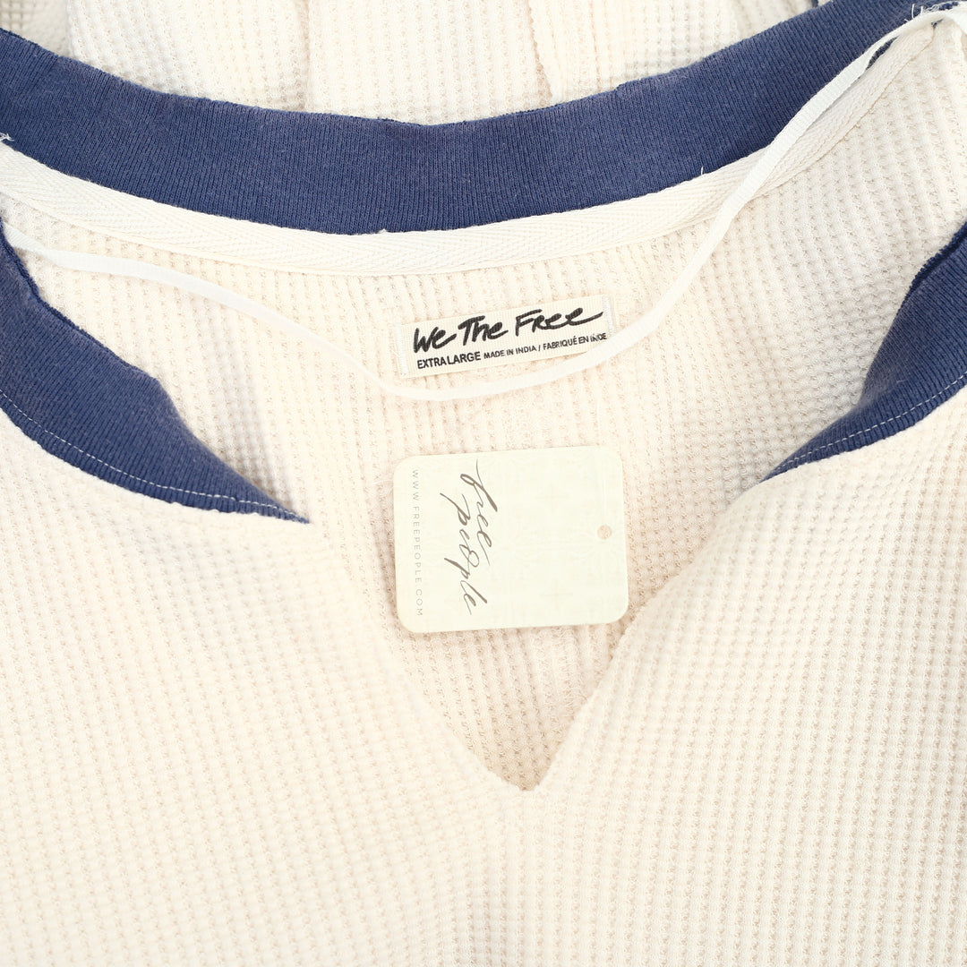 Free People We The Free To The Wild Thermal Blouse Top