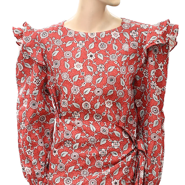Etoile Isabel Marant Telicia Floral-Printed Linen Mini Dress