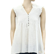 Odd Molly Anthropologie Smocked Tank Blouse Top