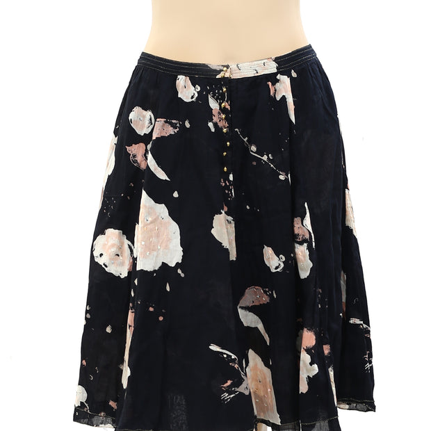 Cherir La Femme Franche Lippee Printed Skirt XS