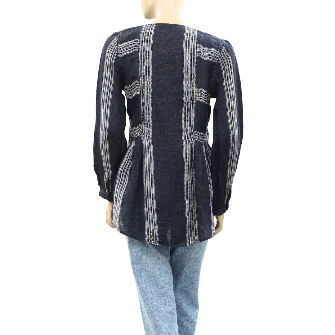 Sea New York Lyndee Linen Tunic Top