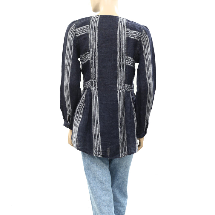 Sea New York Lyndee Linen Tunic Top