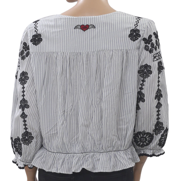 Odd Molly Anthropologie Sparkling Blouse Top