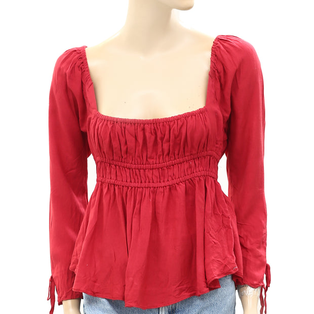 Urban Outfitters Solid Blouse Top