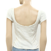 Free People Textured Blouse Top XS