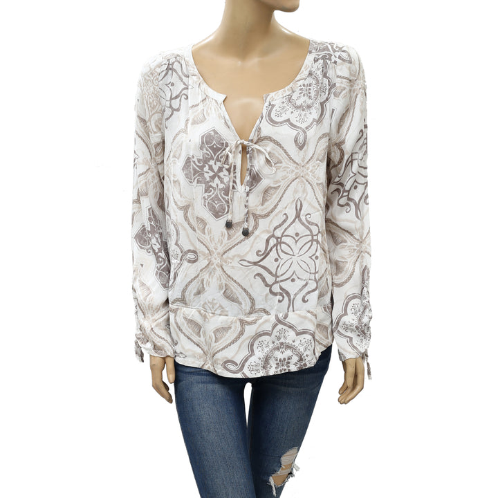 Odd Molly Anthropologie Grassland Printed Tunic Top