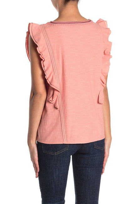 FRYE x Anthropologie Ruffle Blouse Top