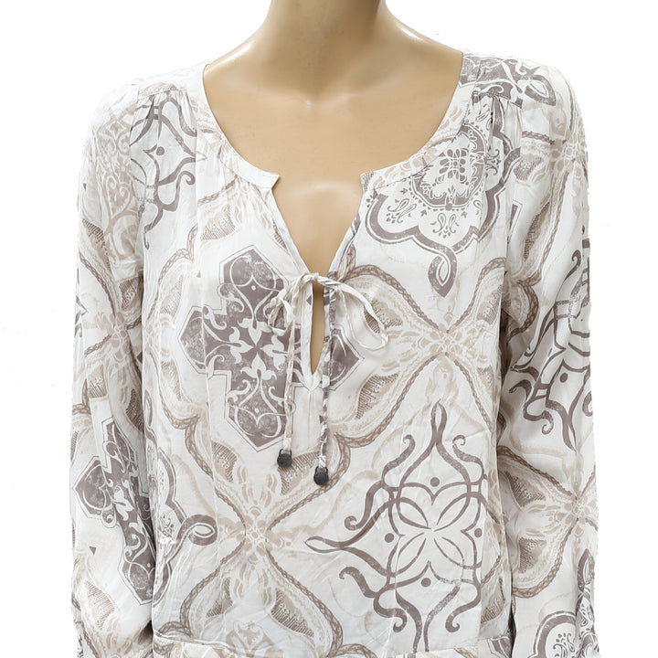 Odd Molly Anthropologie Grassland Printed Tunic Top